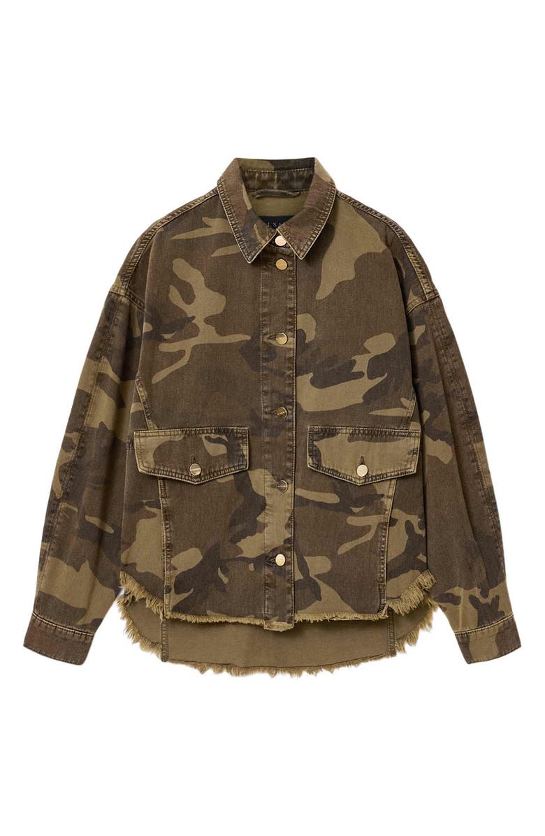 AllSaints Hettie Camo Shacket, Alternate, color, 
