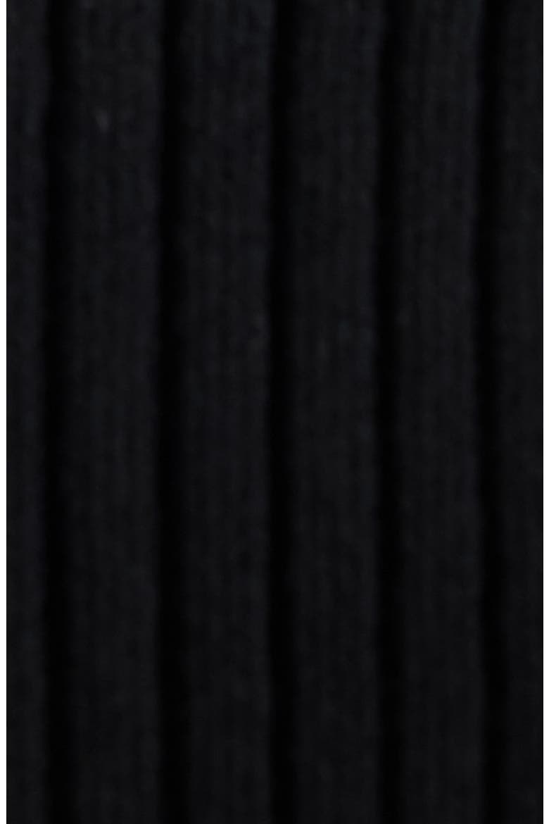 Signature Rib Polo Sweater, Alternate, color, BLACK