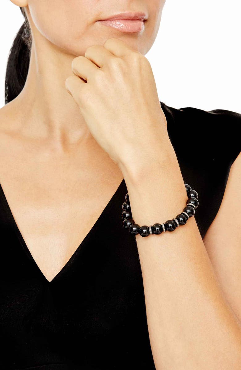 Sheryl Lowe Pavé & Onyx Bracelet, Alternate, color, 