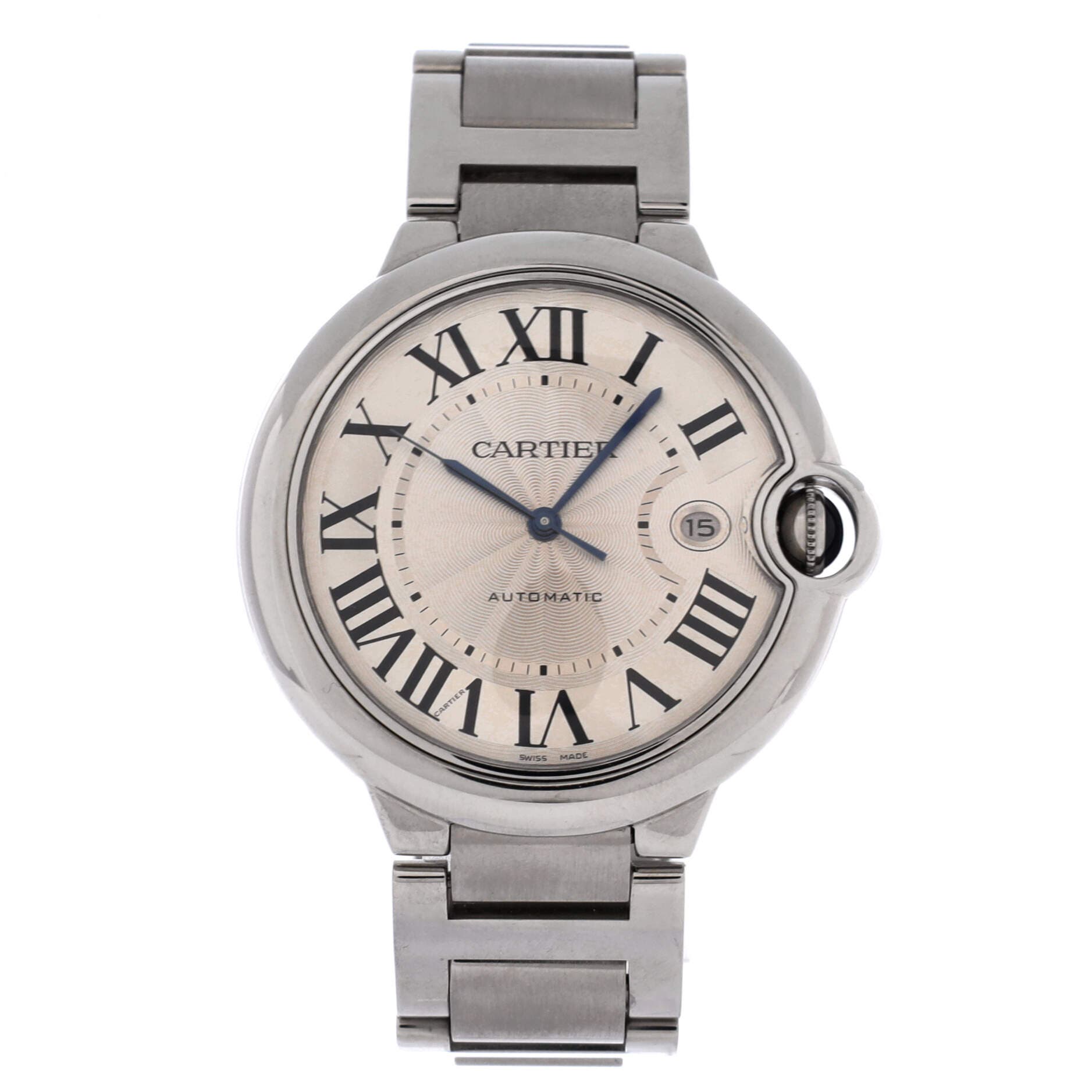 Ballon Bleu de Cartier Automatic Watch Stainless Steel 42, Main, color, Metallic Silver