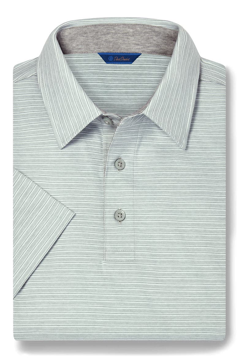 Stripe Cotton Polo, Alternate, color, SAGE