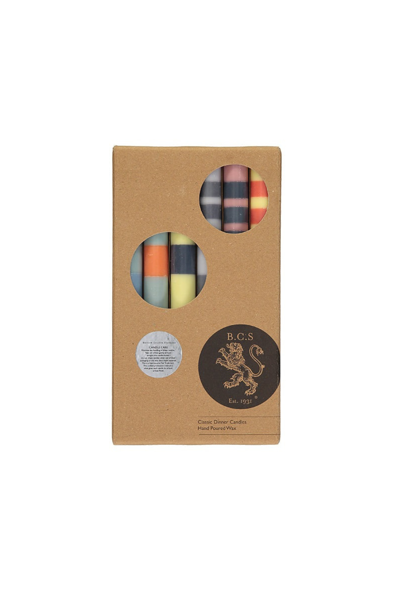 Mixed Pack of all 3 Stripes Dinner Candles - Set of 3, Alternate, color, Multi 1