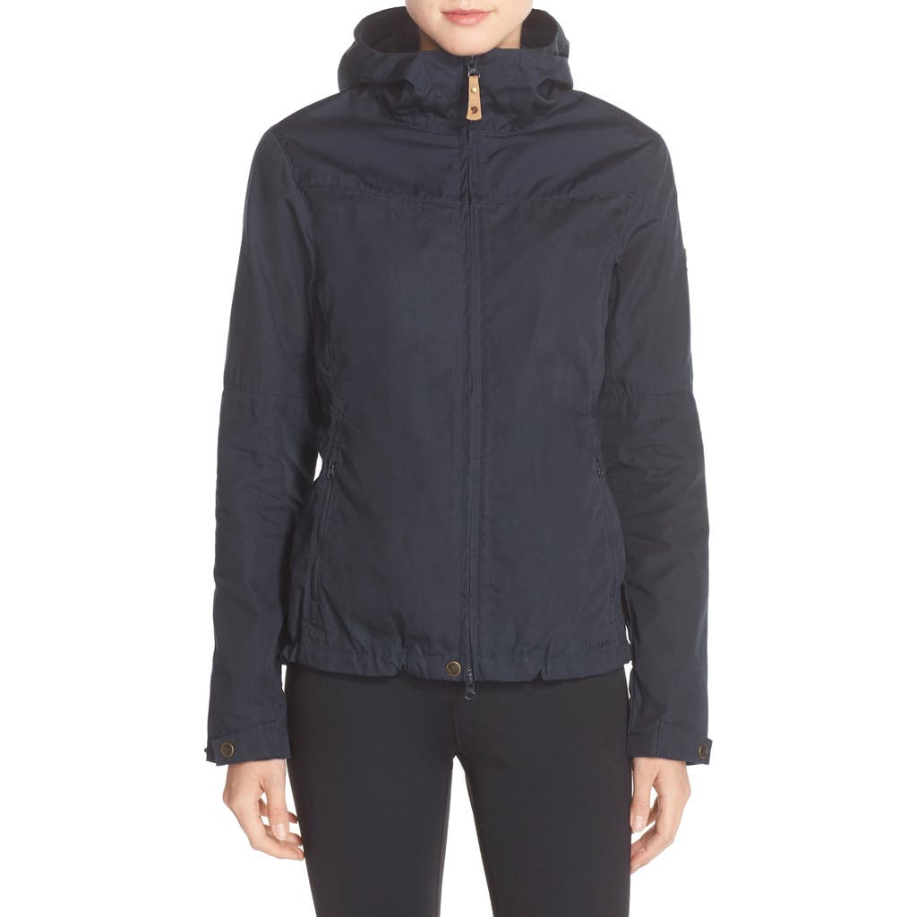 Fjällräven 'Stina' Hooded Water Resistant Jacket in Dark Navy  product