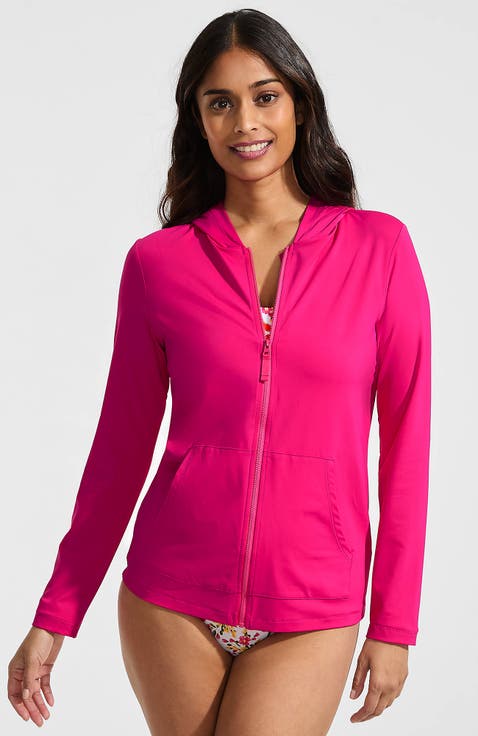 SunShade UPF 50 Long Sleeve Hooded Full Zip Rash Guard