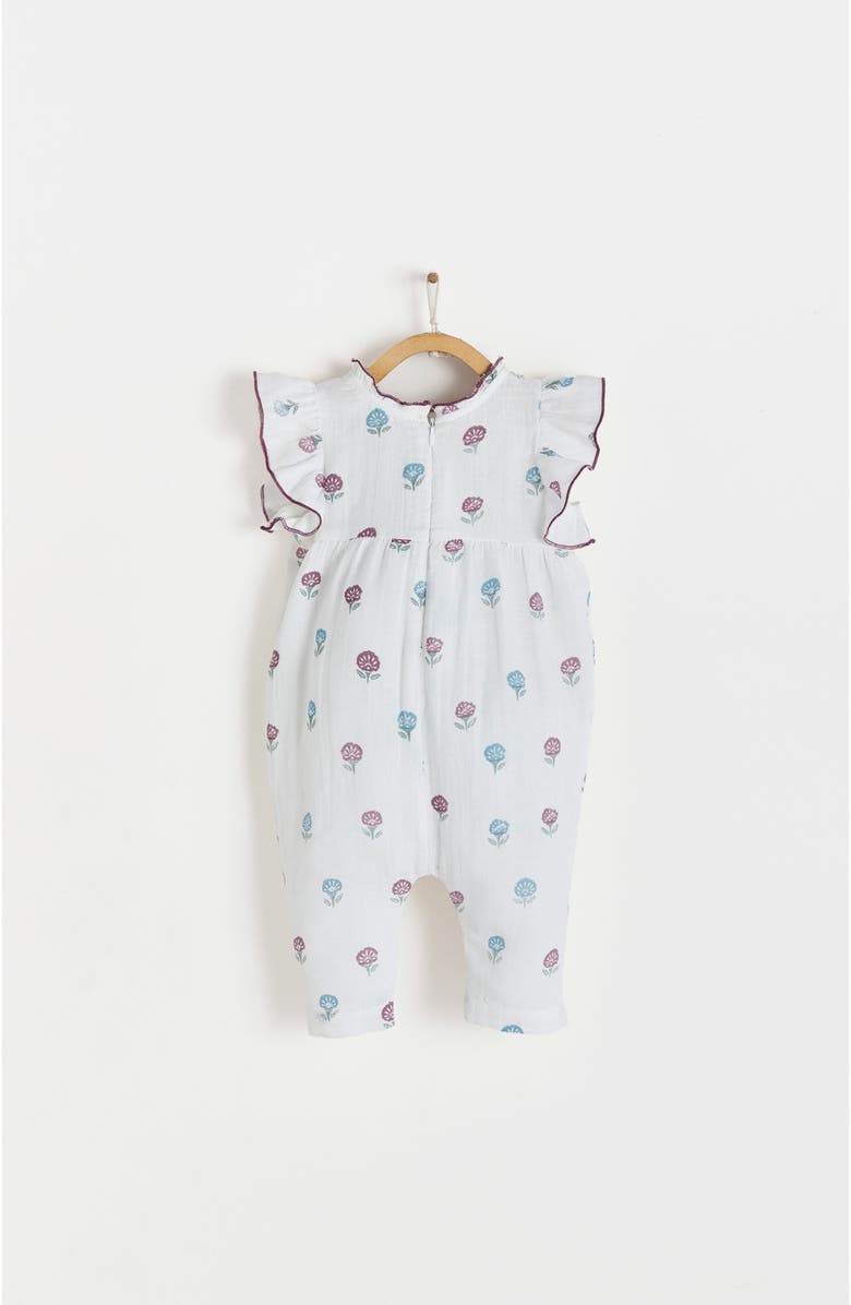 Babycottons Premium Cotton Meli Agra Overall for Infant, Alternate, color, Off White