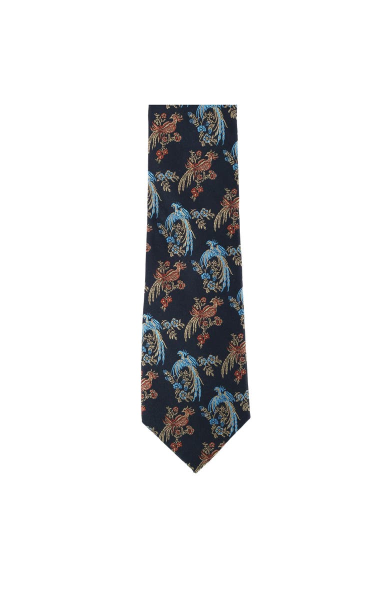 Trafalgar Birds of Prosperity Necktie, Alternate, color, Black