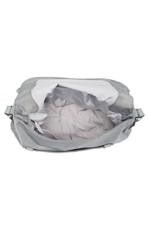 Marc Jacobs Preppy Nylon Mini Natasha Crossbody Bag In Rock Grey