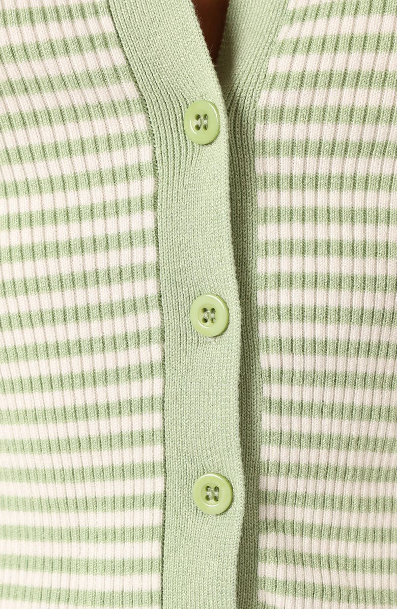 Petal & Pup Leo Stripe Short Sleeve Cardigan, Alternate, color, 