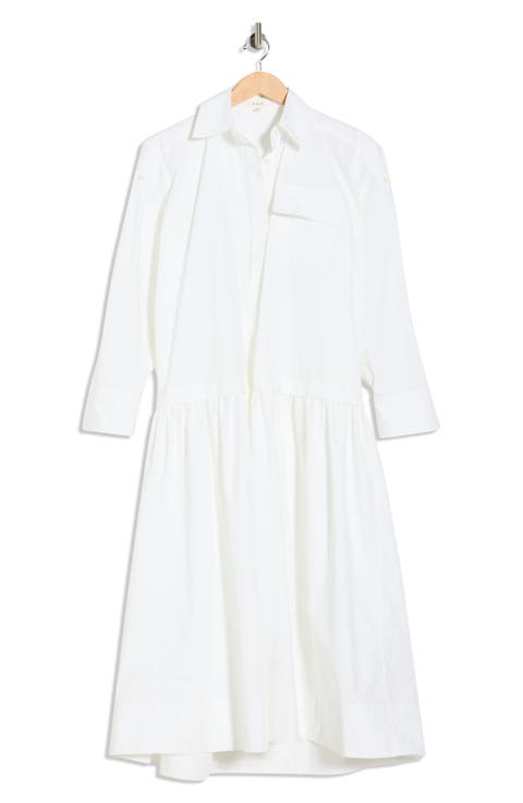 Bonnie Long Sleeve Cotton Shirtdress