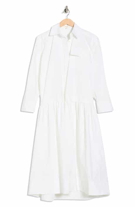 A.L.C. Bonnie Long Sleeve Cotton Shirtdress