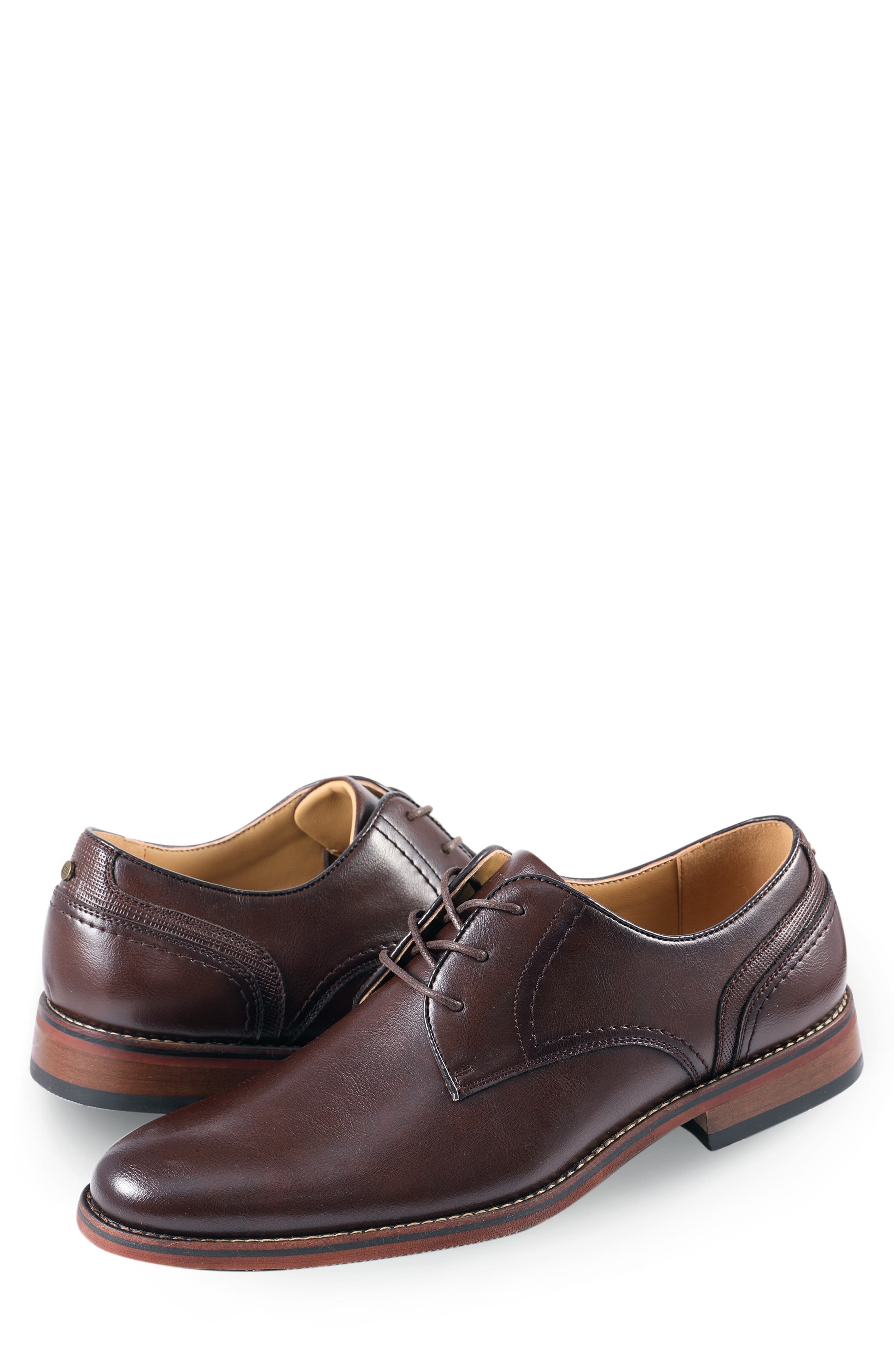 Tommy Hilfiger Boswell Plain Toe Derby, Alternate, color, Dark Brown