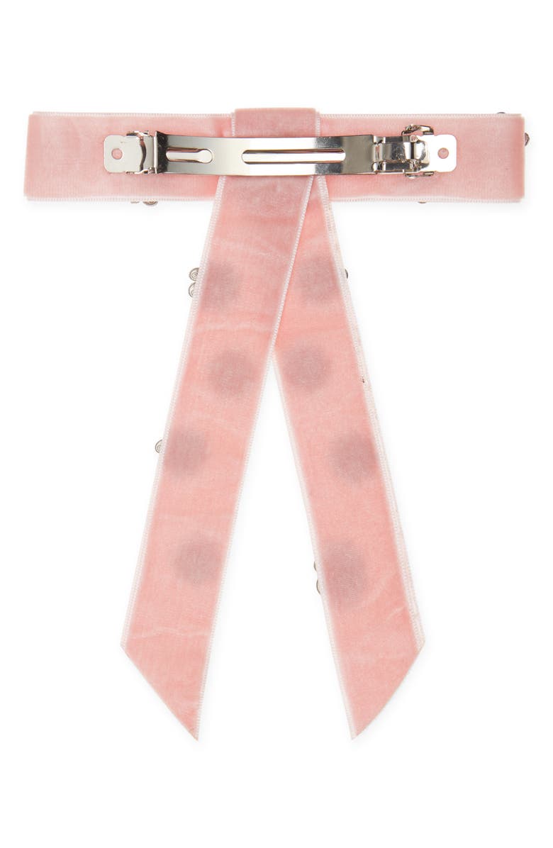 FYNN AND RILEY Rhinestone Bow, Alternate, color, Pink