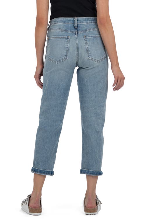 Kut From The Kloth Sienna Crop Baggy Boyfriend Jeans In Blue