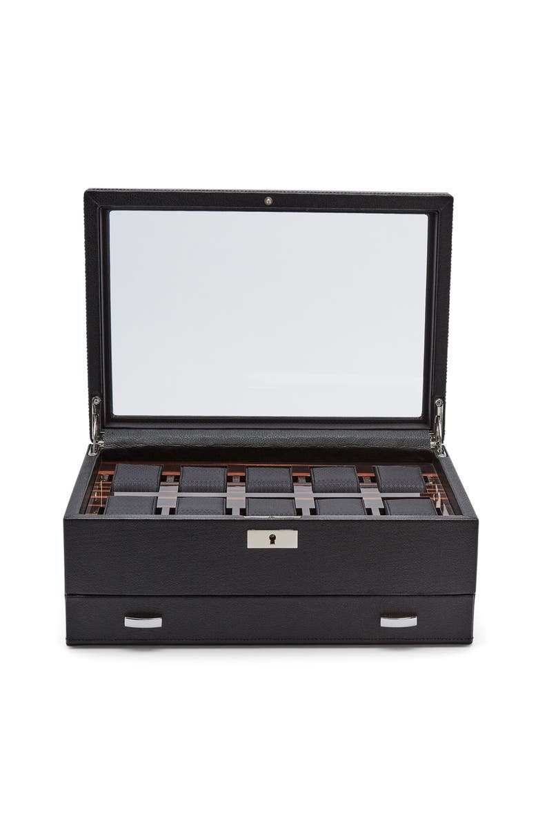 WOLF Roadster 10 Piece Watch Box with Drawer, Alternate, color,