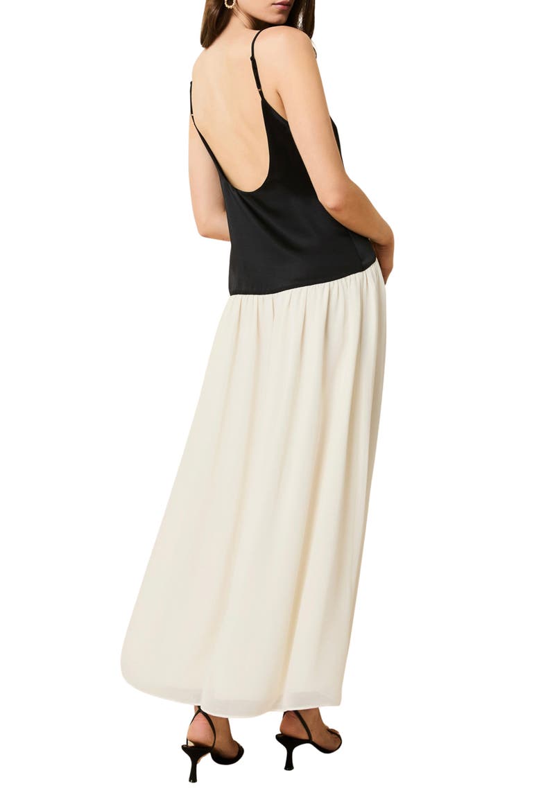 The Talulla Sleeveless Maxi Dress, Alternate, color, NOIR / BRULE