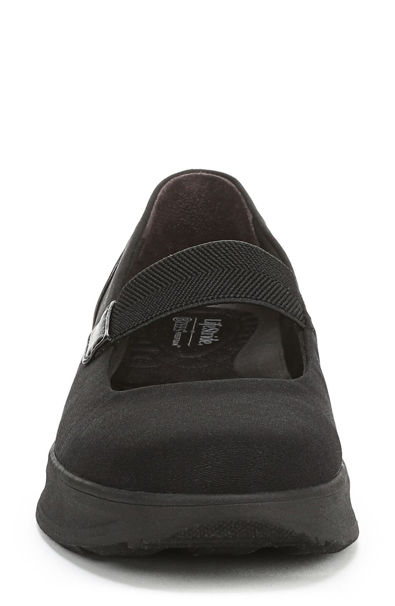 LifeStride Reflection Wedge Mary Jane, Alternate, color, Black/Black