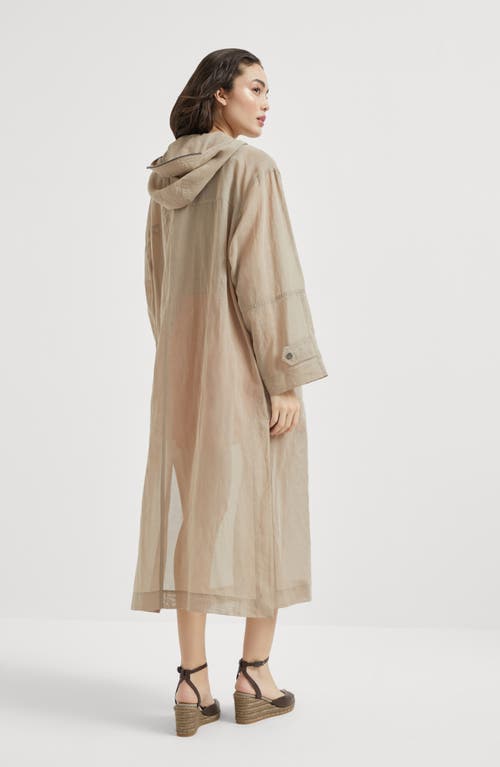 Brunello Cucinelli Cotton Organza Duster Coat