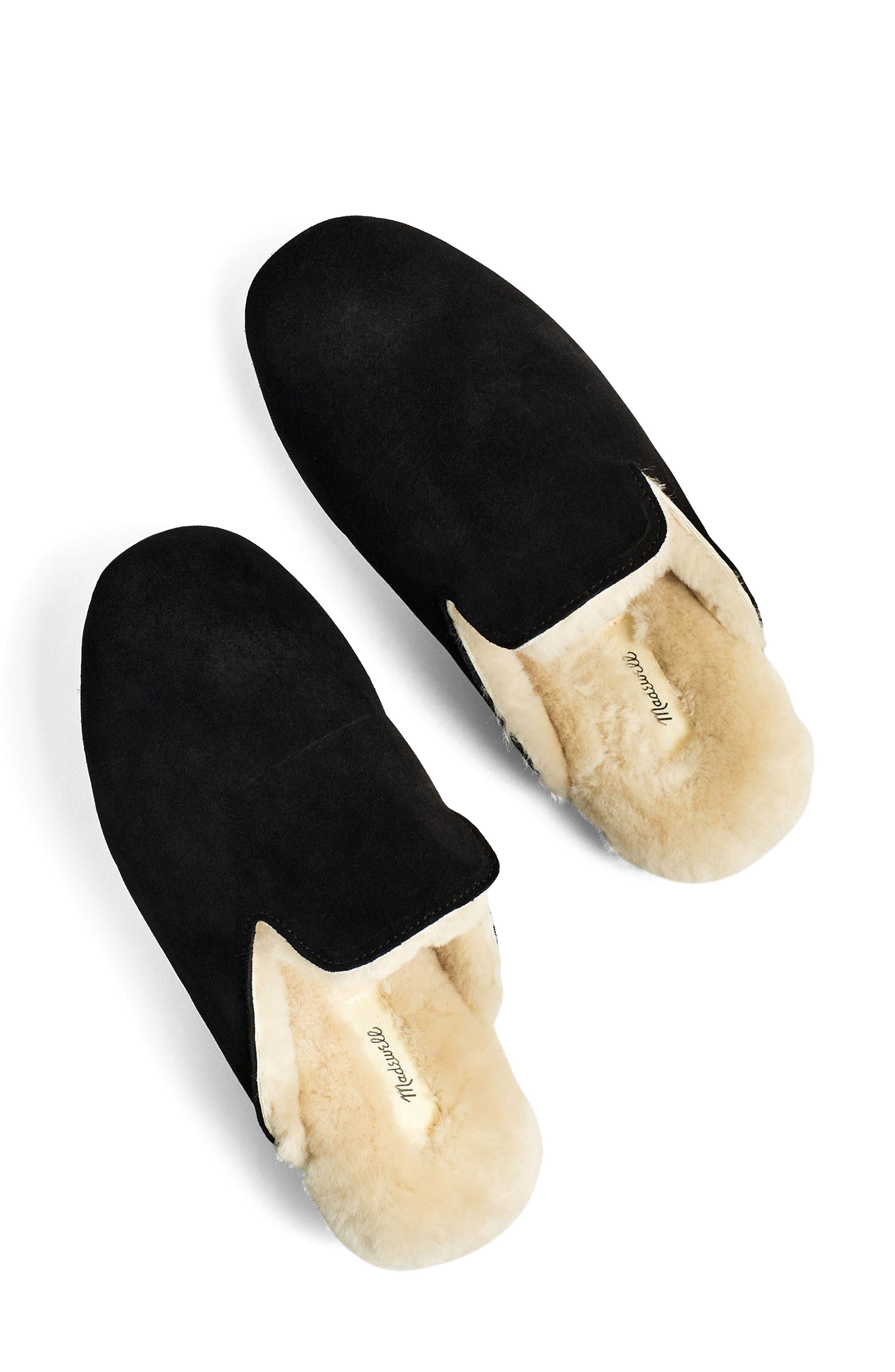 Madewell Ezra Genuine Shearling Slipper, Alternate, color, 