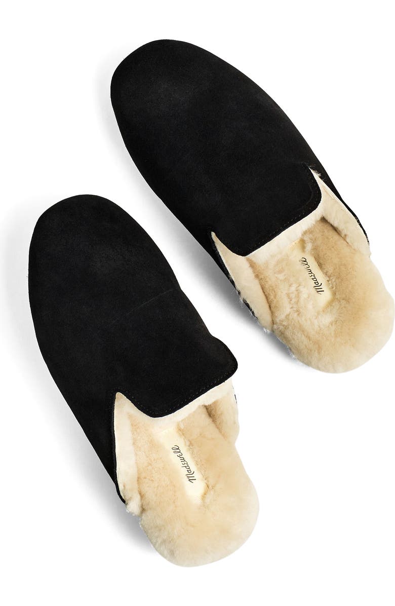 Madewell Ezra Genuine Shearling Slipper, Alternate, color,