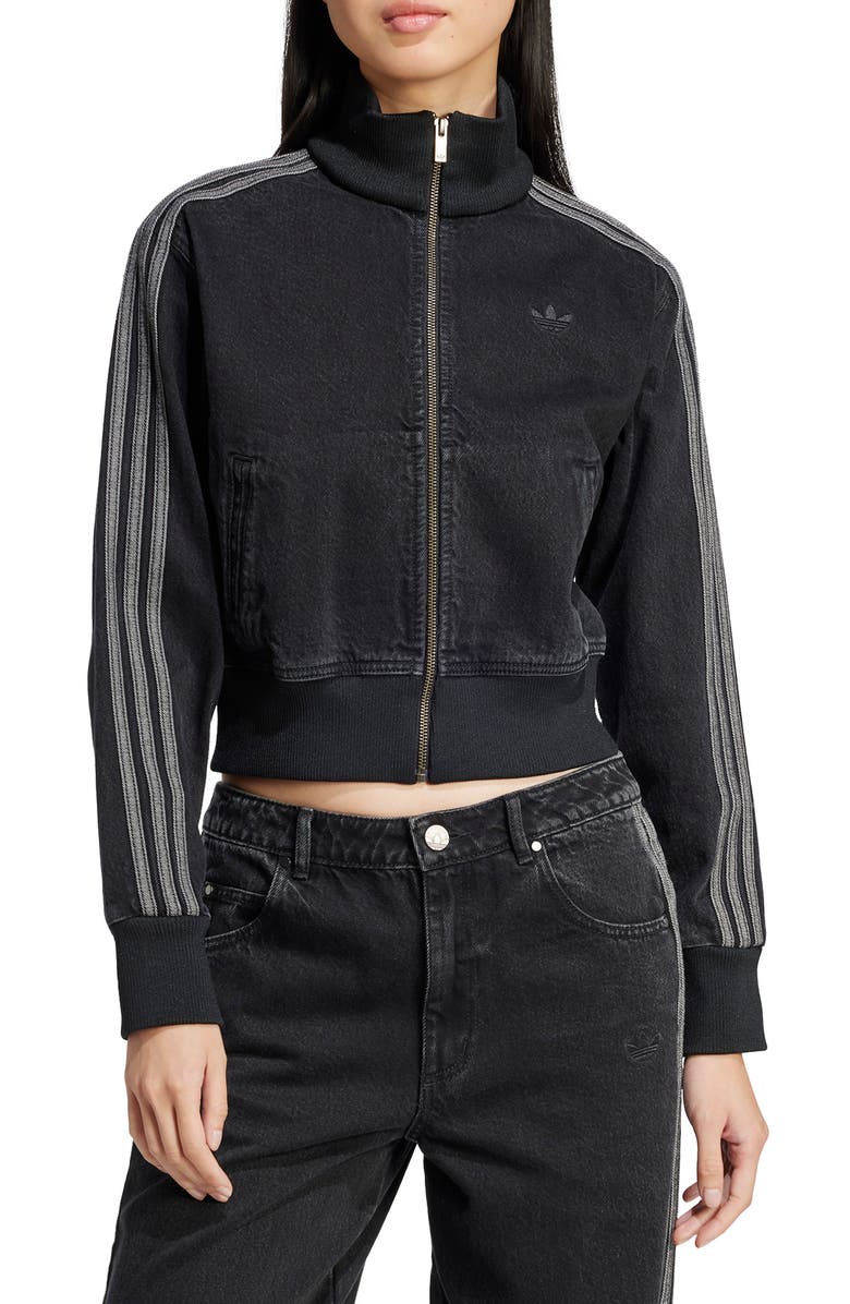 adidas Adicolor Denim Track Jacket, Main, color,