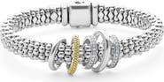 LAGOS Caviar Lux Pavé Diamond Rope Bracelet
