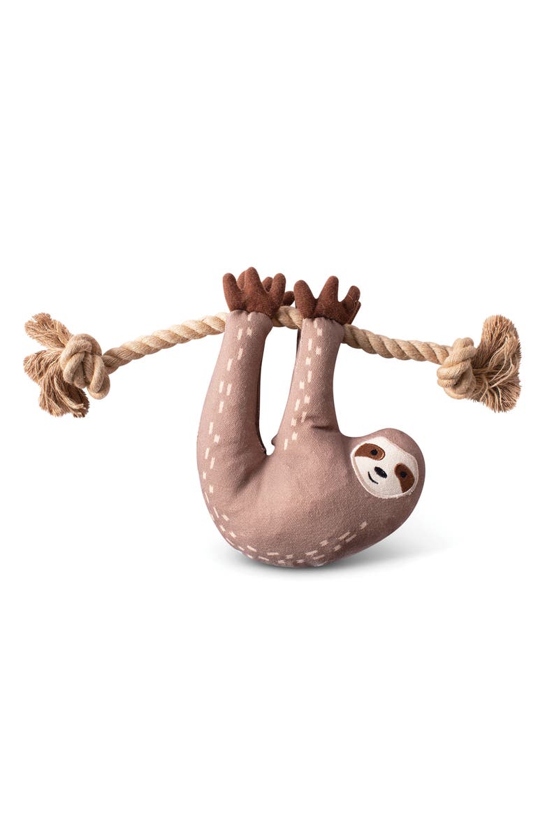 Fringe Studio Eat/Sleep/Repeat Pet Toy, Main, color, Brown