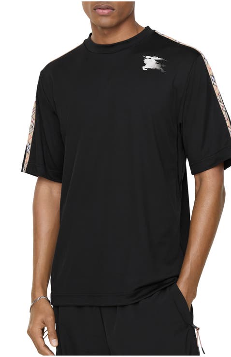 Check Trim Jersey T-shirt