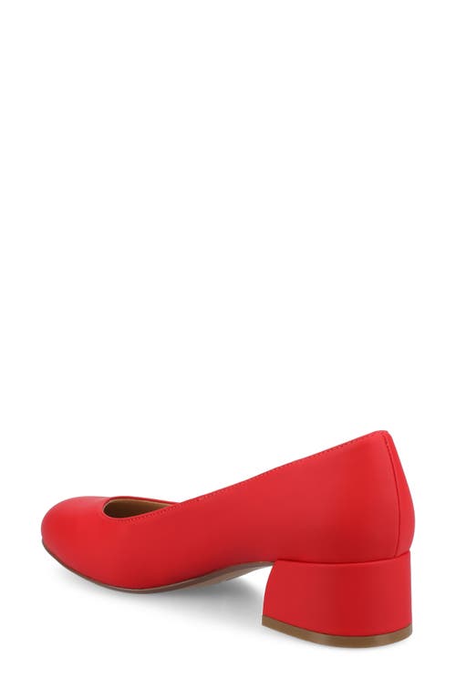 Journee Collection Journee Womens Saarii Wide Width Pumps In Red