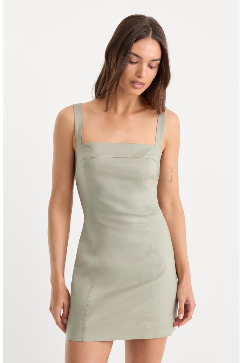 Structured Minidress, Alternate, color, MOSSWELL