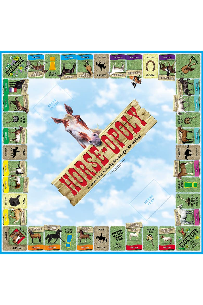 Horseopoly Monopoly Board Game, Alternate, color, Multicolored
