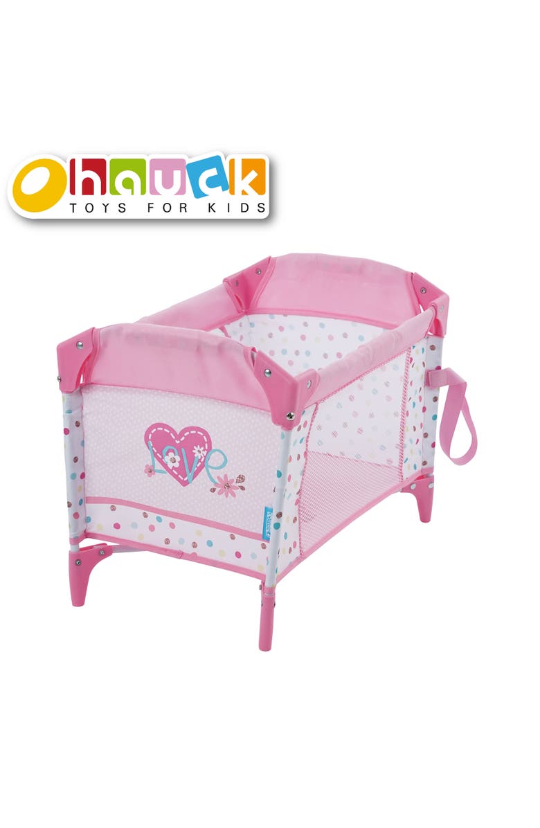 Hauck Love Heart Doll Play Yard Baby Doll Accessory Folds for Easy Storage and Travel, Alternate, color, Multicolored