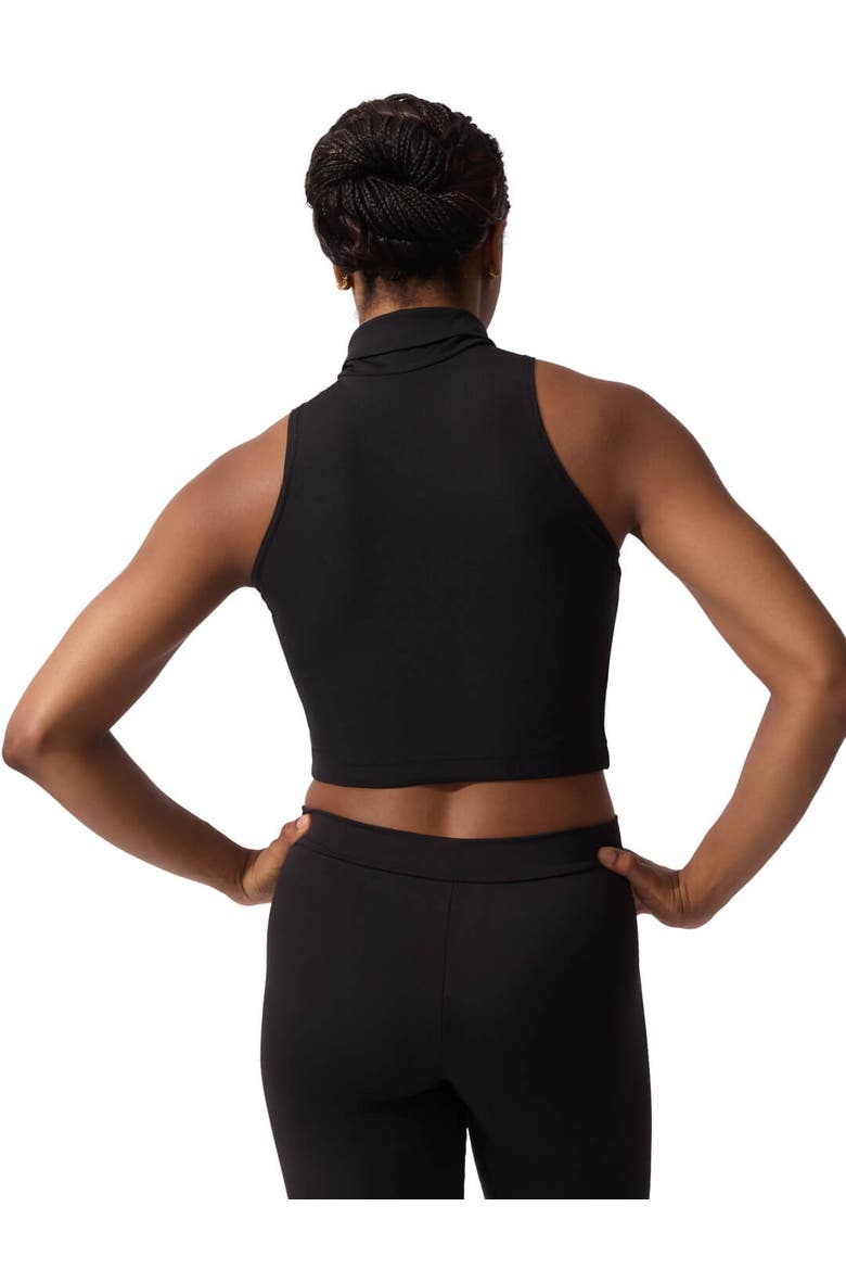 Team Basics Mock Neck Top, Alternate, color, black