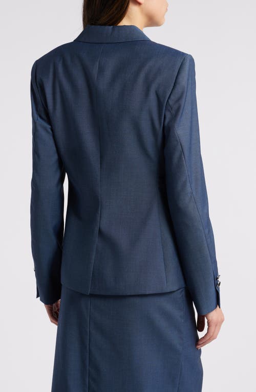 Hugo Boss Januri Single Button Blazer In Indigo