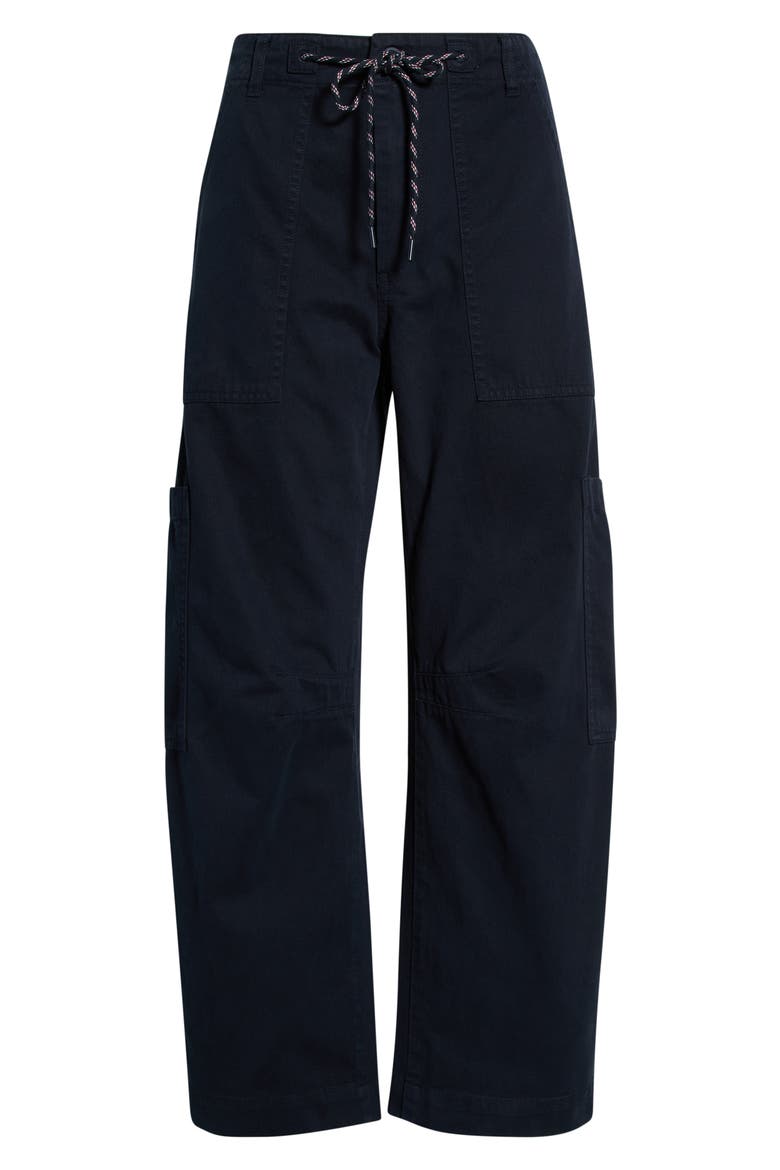 Sabrina High Waist Barrel Twill Utility Pants, Main, color, NAUTICAL