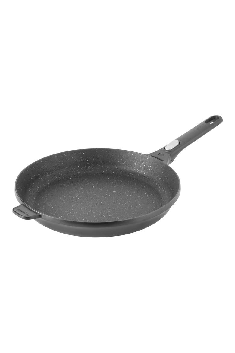 Black Gem 12.5" Non-Stick Fry Pan, Main, color, BLACK