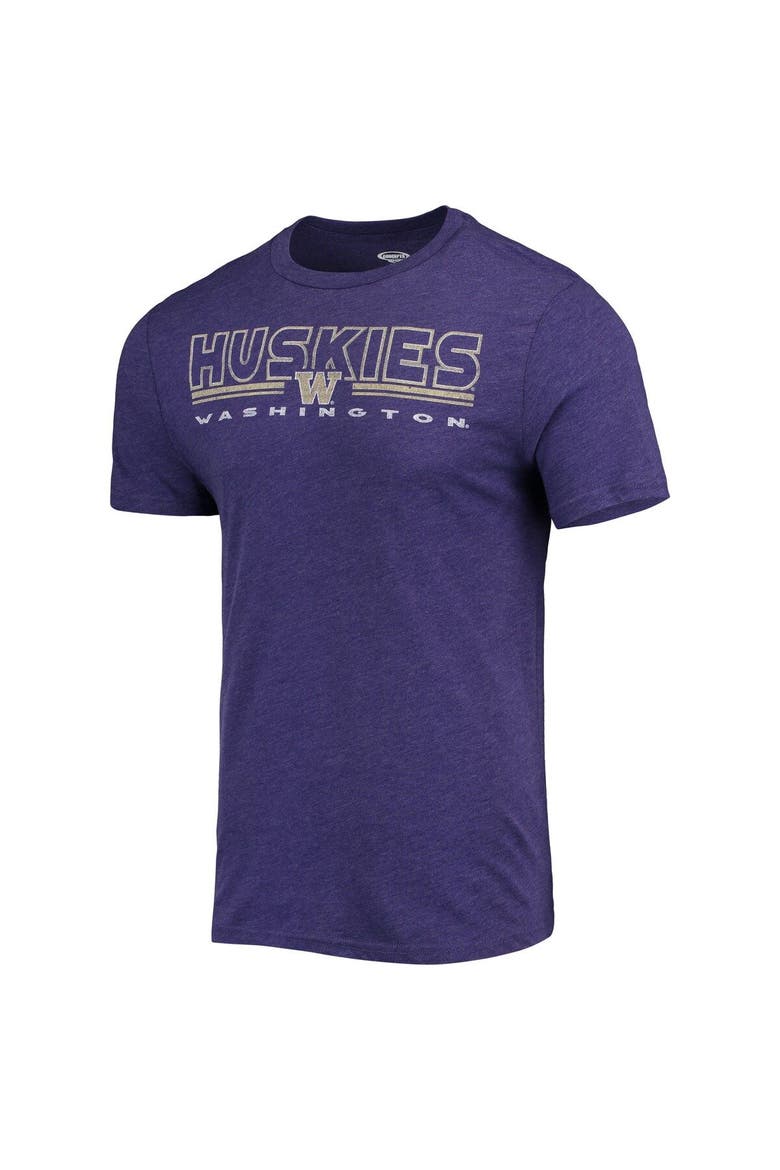 Men's Concepts Sport Heathered Charcoal/Purple Washington Huskies Meter T-Shirt & Pants Sleep Set, Alternate, color, Heather Charcoal