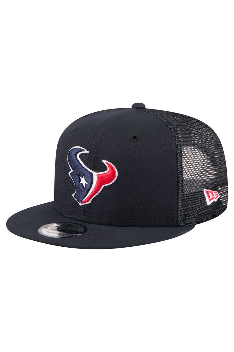 Men's New Era  Navy Houston Texans Core Team 9FIFTY Trucker Snapback Hat, Main, color, Navy
