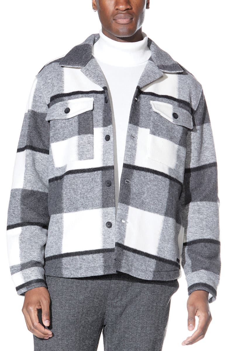 Civil Society Relaxed Fit Knit Shirt Jacket, Main, color, Dark Charcoal