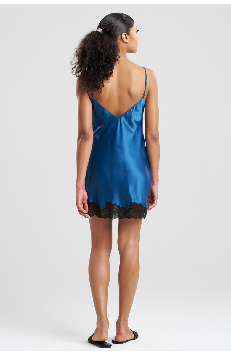 Natori PEONY GLAMOUR Chemise, Alternate, color, Midnight Teal