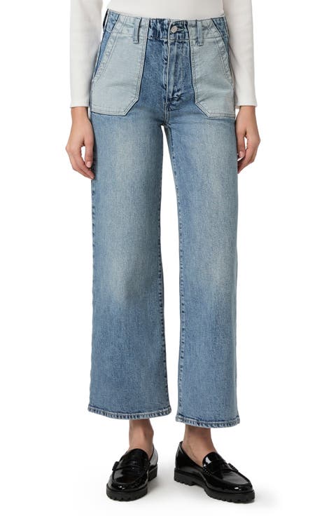 Sasha High Waist Wide Leg Jeans (Saylor Distressed)