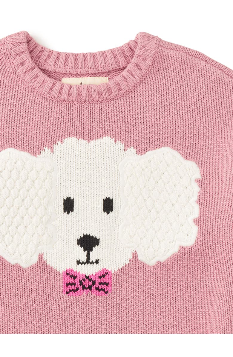 Tea Collection Fluffy Puppy Sweater, Alternate, color, Hydrangea