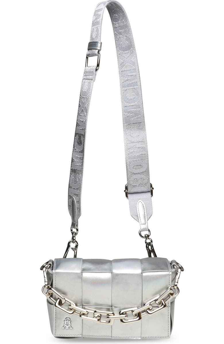 Steve Madden Woven Faux Leather Crossbody Bag, Main, color,