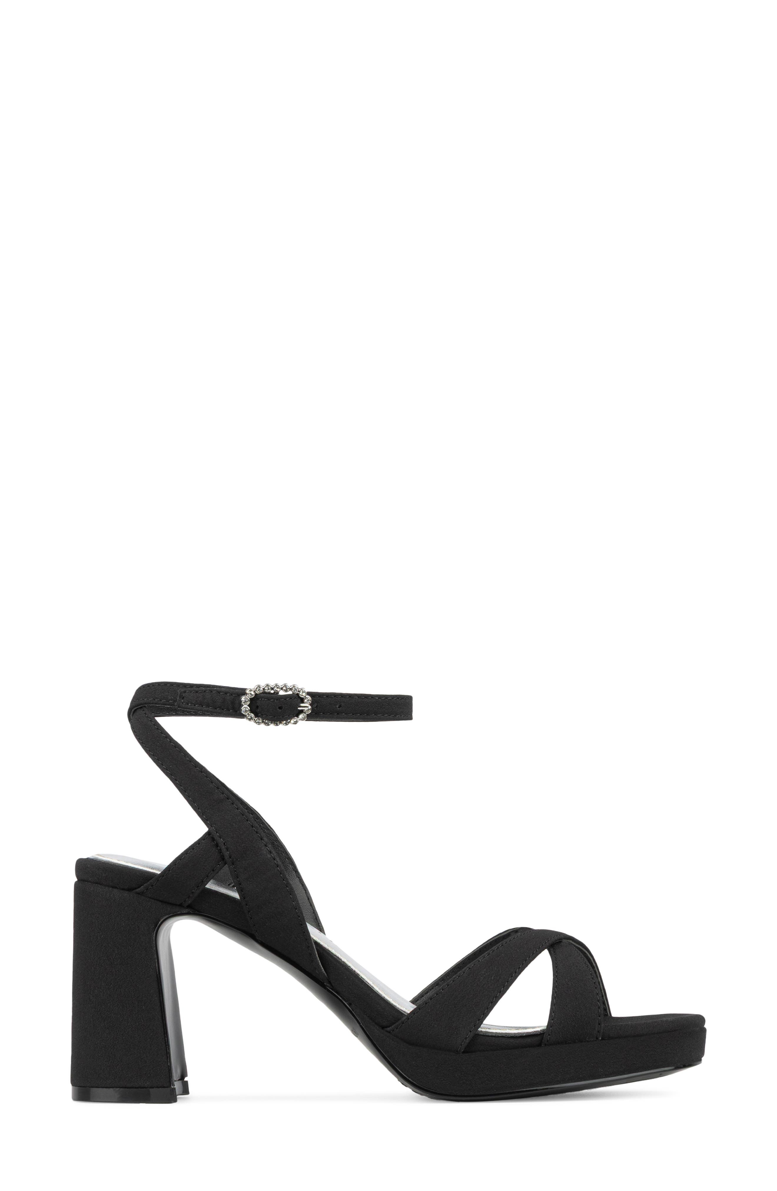 Pheebee Platform Sandal, Alternate, color, BLACK