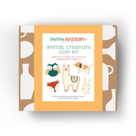 Kids Animal Clay Kit- 4 Art Projects
