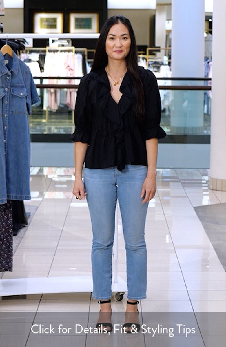 Ruffled Puff-Sleeve Top, sales video thumbnail