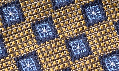 Brooks Brothers Stamp Geo Silk Blend Tie In Brown
