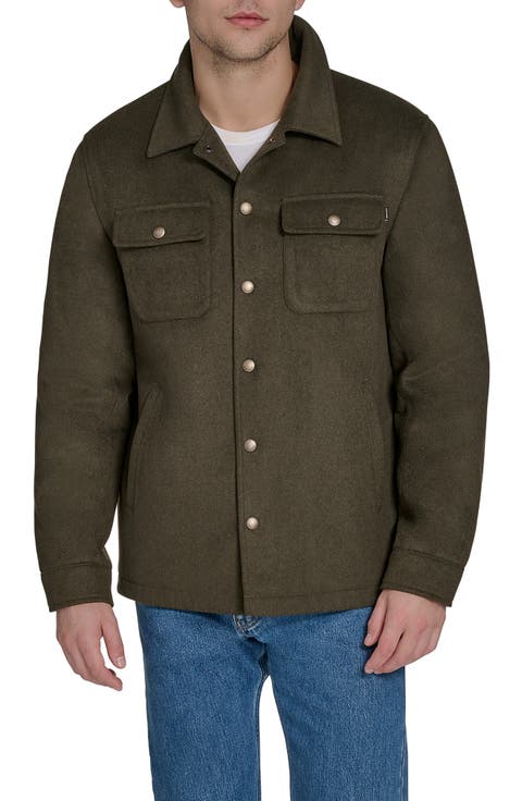 Fleece Lined Shirt Jacket