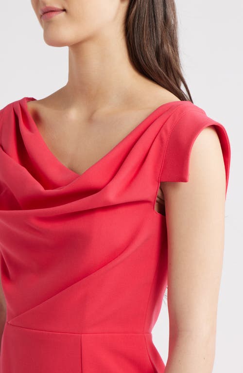 Black Halo Jackie O Asymmetric Neck Minidress