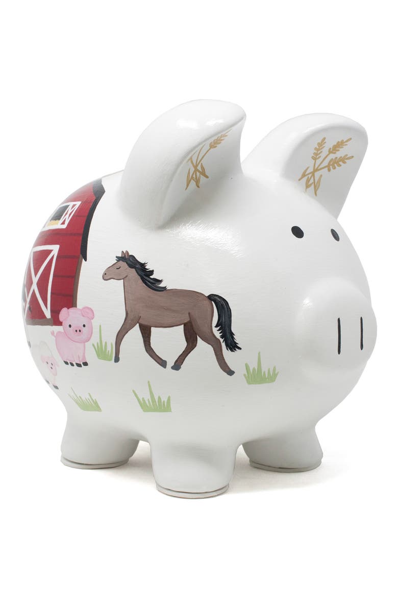 Banyard Piggy Bank, Alternate, color, WHITE