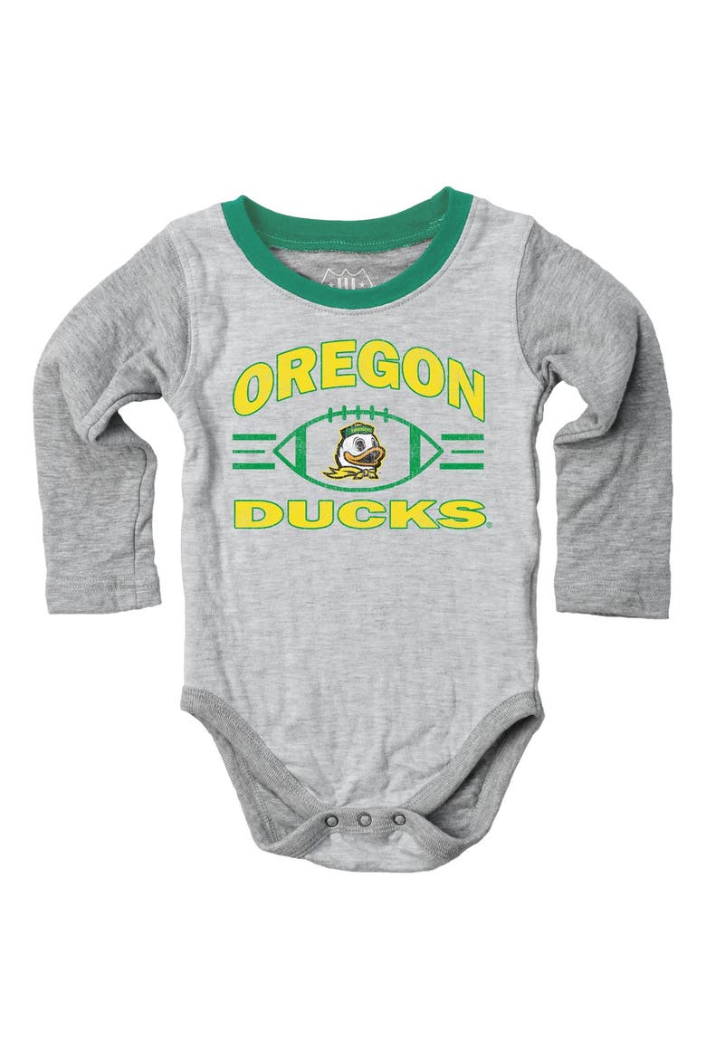 Infant Wes & Willy  Heather Gray Oregon Ducks Jie Jie Hopper Set, Main, color, Heather Gray